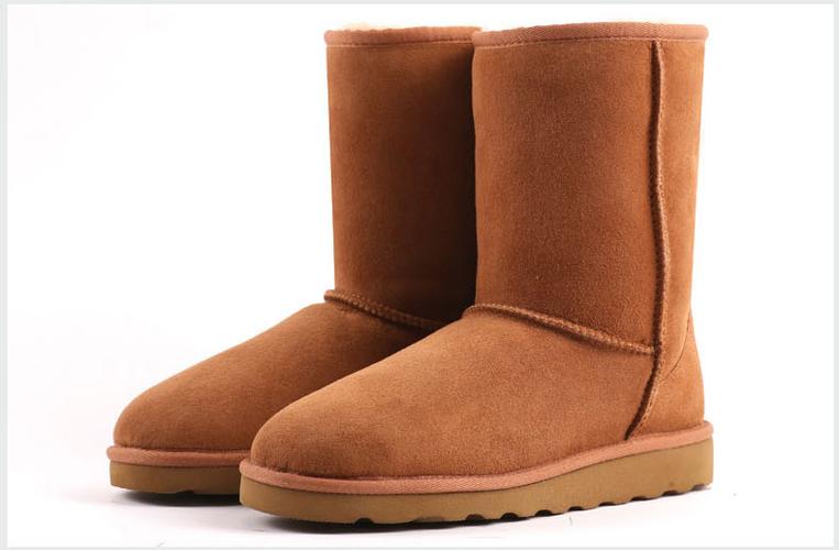 保暖靴冬季女靴中筒经典纯色 隆丰皮草是世界上最大的羊裘皮鞣制企业